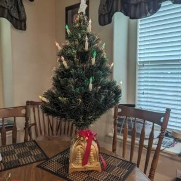 70's Fiber Optic Multi Color Candles Star Table Top Christmas Tree - Picture 3 of 9